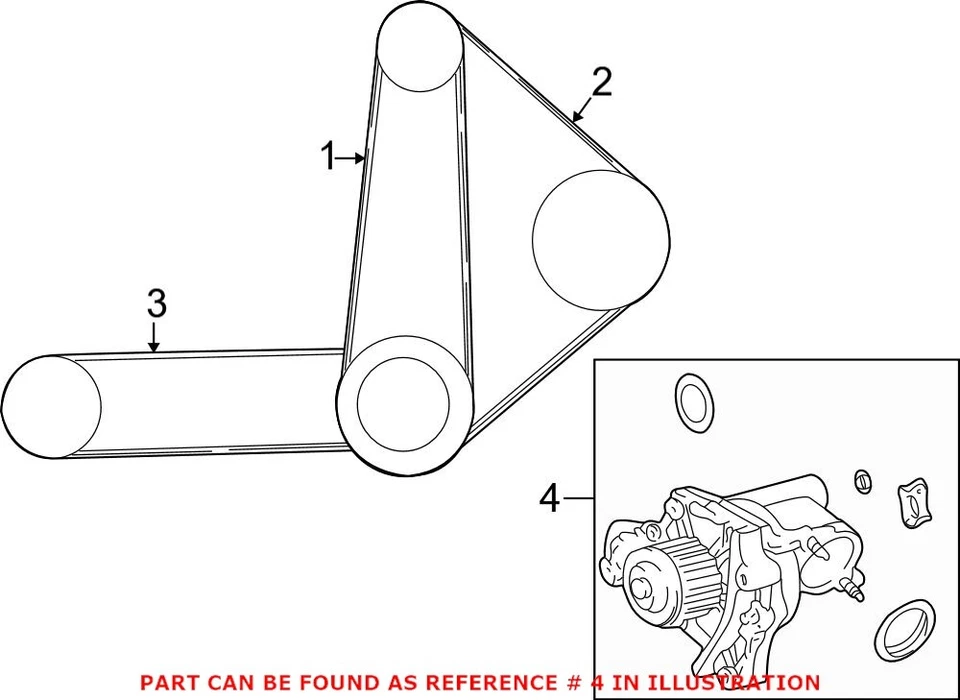 Genuine OEM Engine Water Pump Housing for Toyota 161007918583 - Image 2 of 3