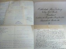 East German BAU-ZEITUNG: 7 letters BRESLAU 1927/28 to employees SECURED