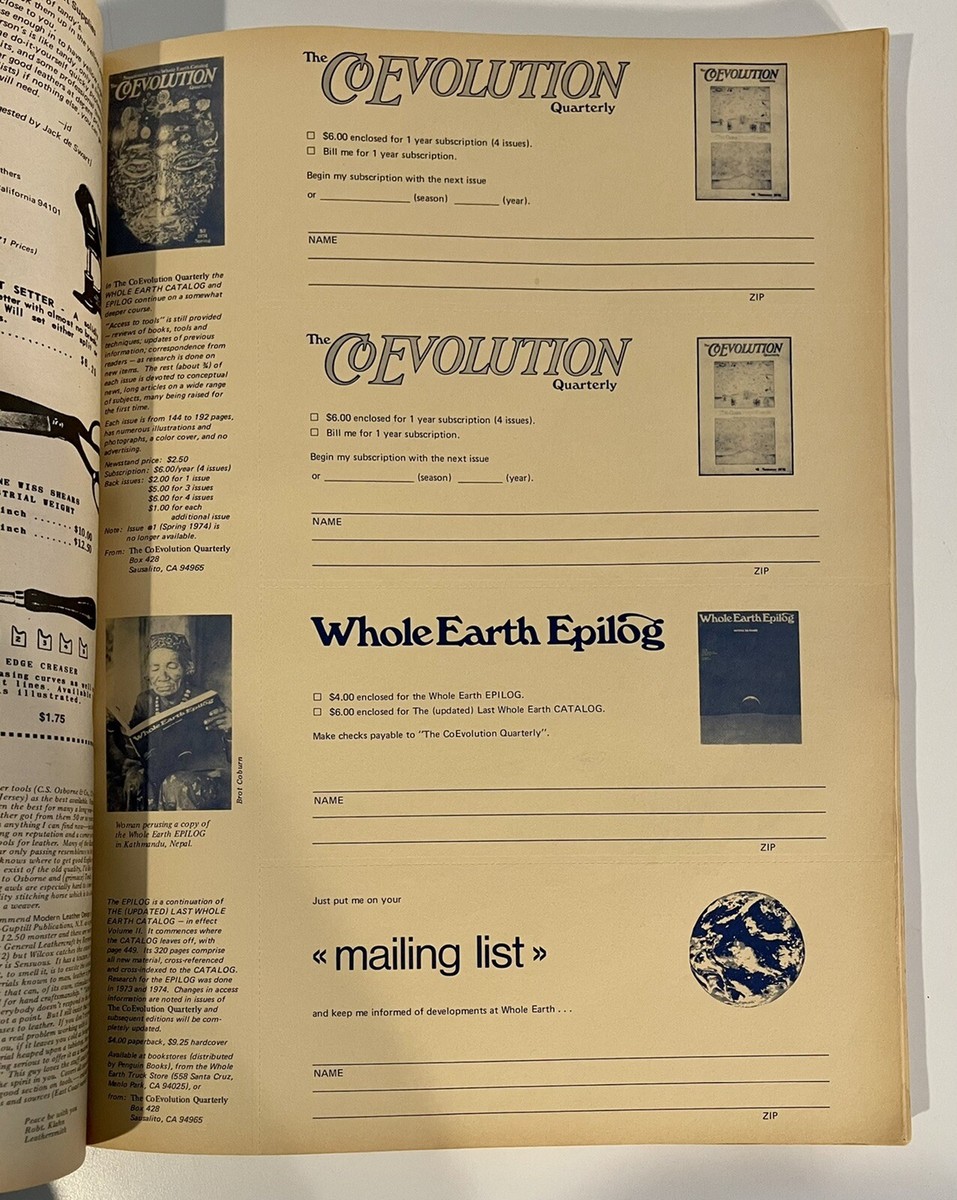 The Last Whole Earth Catalog 1975 16th Edition | eBay