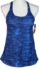 NWT TYR Maui Taylor Tankini Tank Razor Back Swim Denim Color Size Small (4/6)