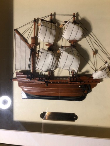 Heritage Mint Ltd Nautical Collection Shadow Box, Mayflower 18"x16.5" - Picture 2 of 3