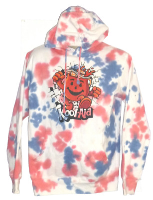 Mad Engine Kool-Aid Women's Tie Dye Sweatshirt Hoodie Size: Small Petite