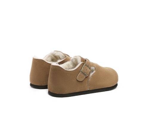 EVERAU® Adjustable Buckled Straps Suede Clog Women Slippers Marla - Picture 21 of 21