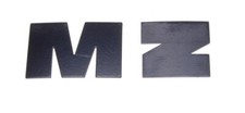 Buchstabe M + Z Tank für MZ ETZ125 ETZ150 ETZ250 ETZ251 schwarz geriffelt