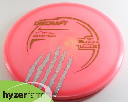 Discraft NUEVO PRIMERA TIRADA 5X GARRA MCBETH ESP BUZZZ 178,6 g RARO Hyzer Farm D36