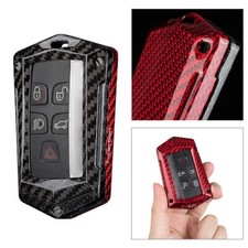 Rot Schwarz Schlüsselanhänger Hülle für Land Rover Range Rover XF Jaguar XE