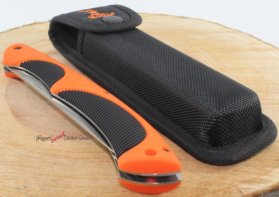 Navaja de bolsillo plegable para camping filete de pesca de pescado naranja 12,75" Elk Ridge Foto 4 de 4