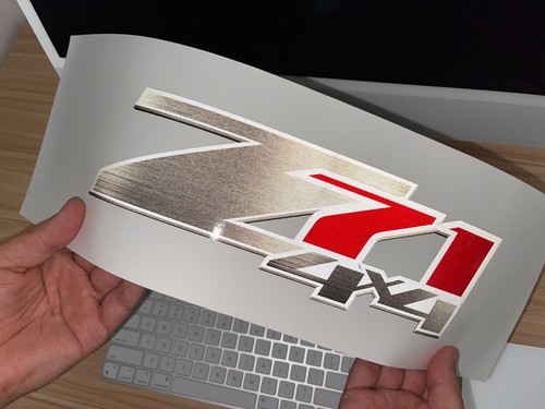 Z71 4x4 Reflective Stickers for Chevy Silverado 1500-2500 HD Decals - Set of 2 - Picture 24 of 30