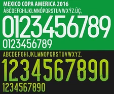 Name&Number Set For Mexico Copa America 2016 Home/Away Football Soccer