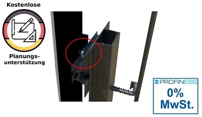 0% MwSt. Profiness Abrutschsicherung aus Wall Fassadenmontagesystem