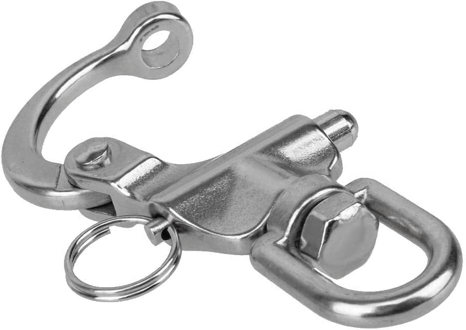 87mm Stainless Steel Quick Release Boat Anchor Chain Eye Swivel Snap Shackle