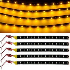 5x Pcs 12v 30cm Flexible Led Strip Light Waterproof For Motors Car Truck Boat