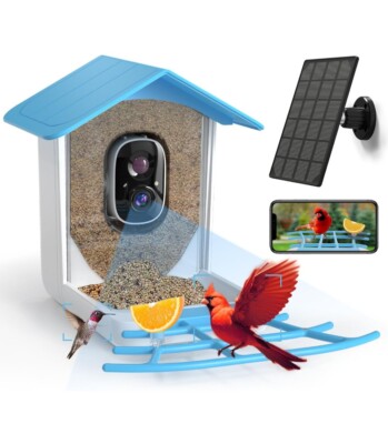 Open Box Armorcope Bird Feeder with Camera Wireless Outdoor Solar Bird Feeder