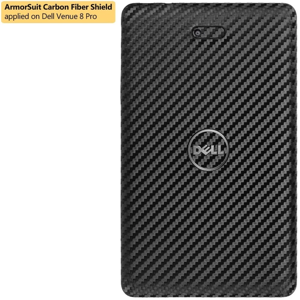 ArmorSuit MilitaryShield Dell Venue 8 Pro Screen Protector + Black Carbon Skin - Image 2 of 4