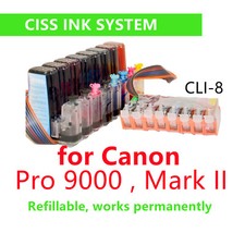 CIS CISS ink system for Canon Pixma Pro 9000  Mark II cli-8 ink cartridge CISS