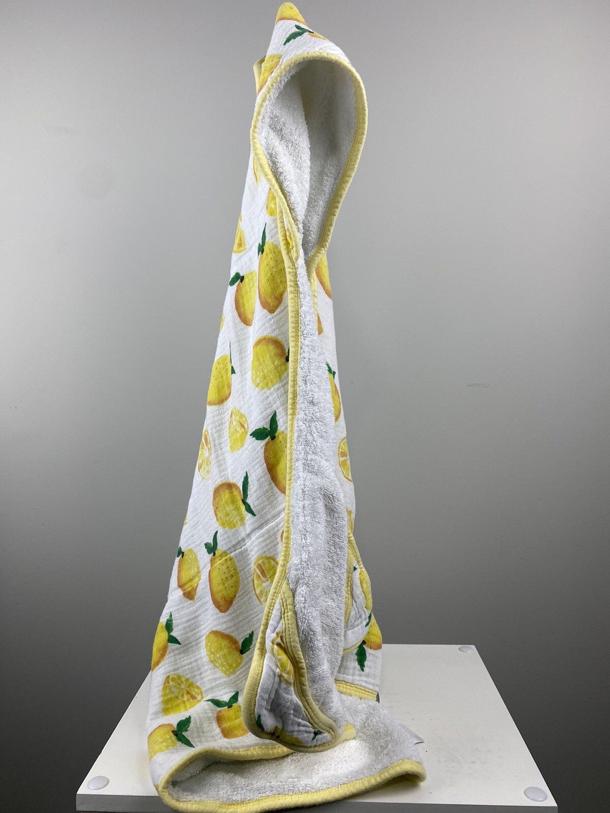 Baby Bath Cotton Muslin Terry Cloth Yellow