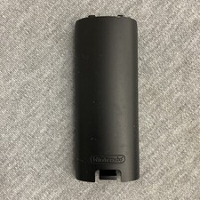 Nintendo Wii Remote Control Battery Back Cover OEM First Party - Black 1 QTY 