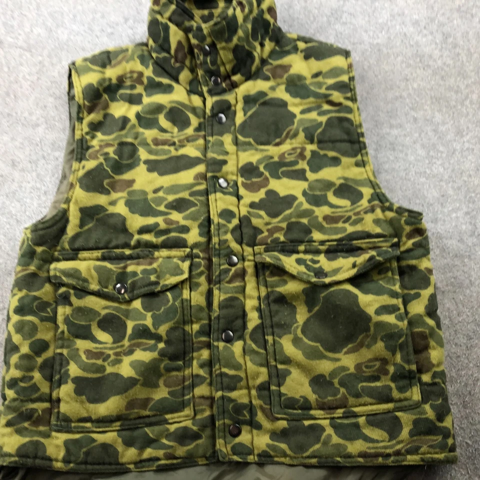 Vintage Sportsman's Choice Vest Mens Large Frog Skin Camo Insulated Hunting - Image 2 of 4