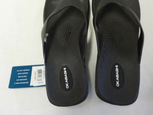 Okabashi Splash Wedge Sandals NWT Rubber Arch Support Non Skid Ergonomic Comfort - Picture 11 of 24