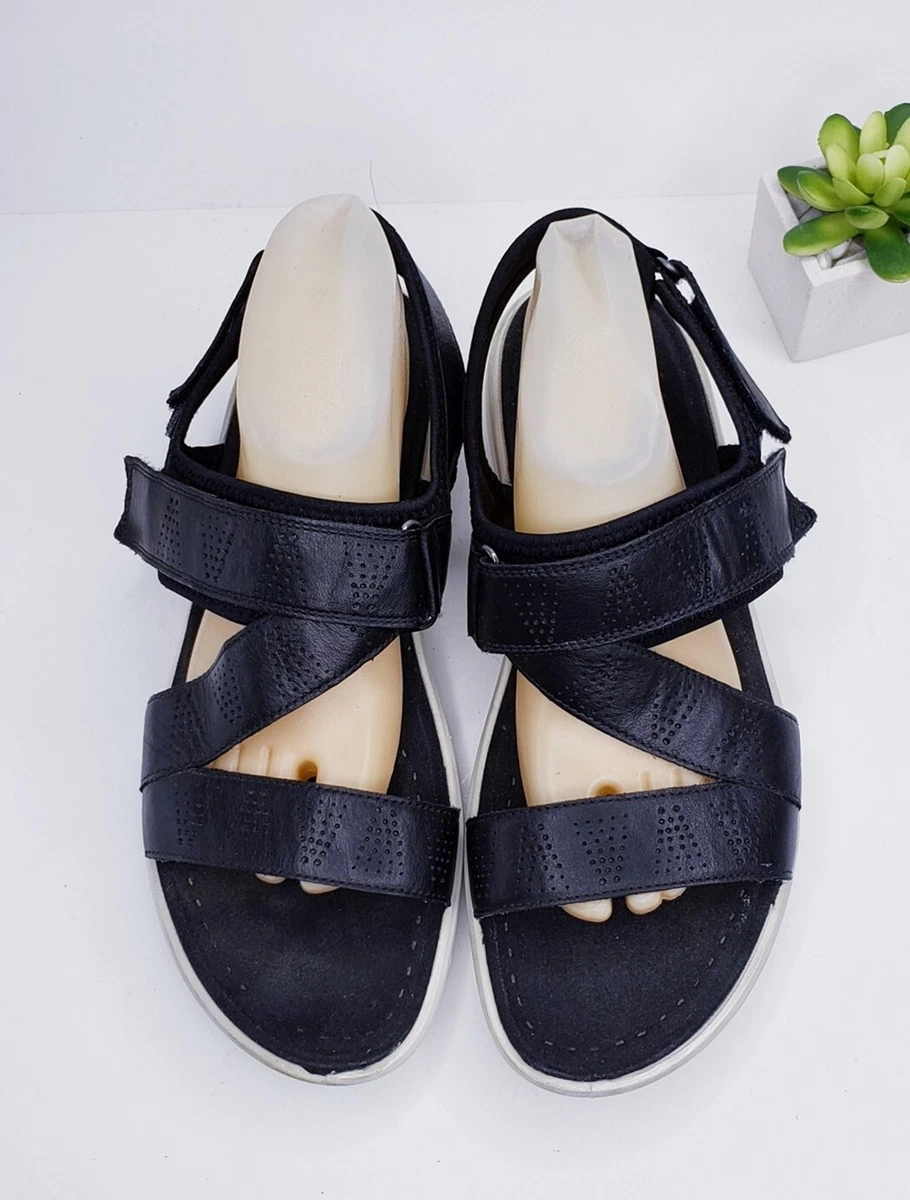 Ecco soft 5 cross strap sandal cheap