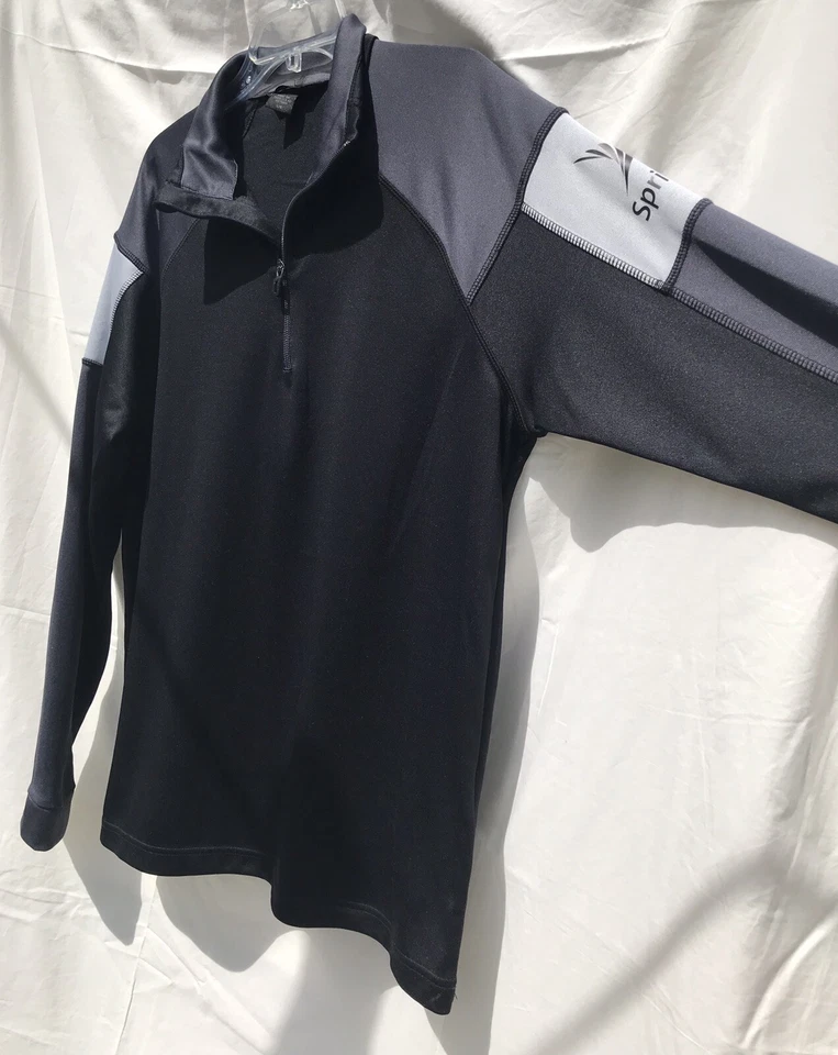 North End Men's Large Long Sleeve Half Zip Pullover Color Black SPRINT Logo - Image 3 of 4