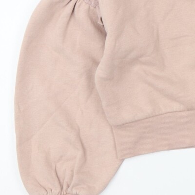 Pull col V noir et rose à motif jacquard grande taille YOURS | Yours Clothing