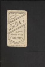 1909 T206 Tobacco Joe Tinker Chicago HOF Tolstoi Brand Back