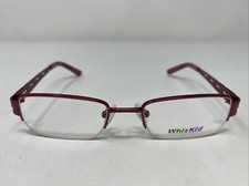 Whiz Kid Collection 40 Burgundy 45-17-125 Metal Half Rim Eyeglasses Frame AL65