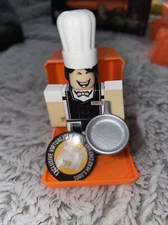 Roblox Figure soros italian restaurant: female chef + Code Soro’s Head Chef Hat