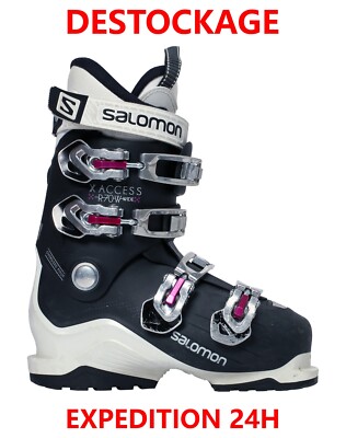 Gebrauchte SALOMON ACCESS 70 W Skischuhe Unisex Schwarz, Gr. 37 (23,5)