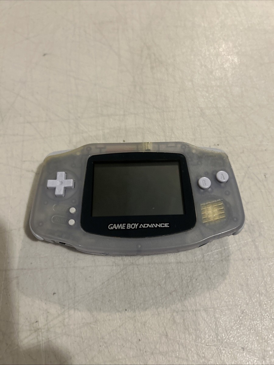 Nintendo Game Boy Advance (AGB-001) - Clear/Glacier - TESTED