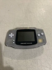 Nintendo Game Boy Advance (AGB-001) - Clear/Glacier - TESTED WORKING