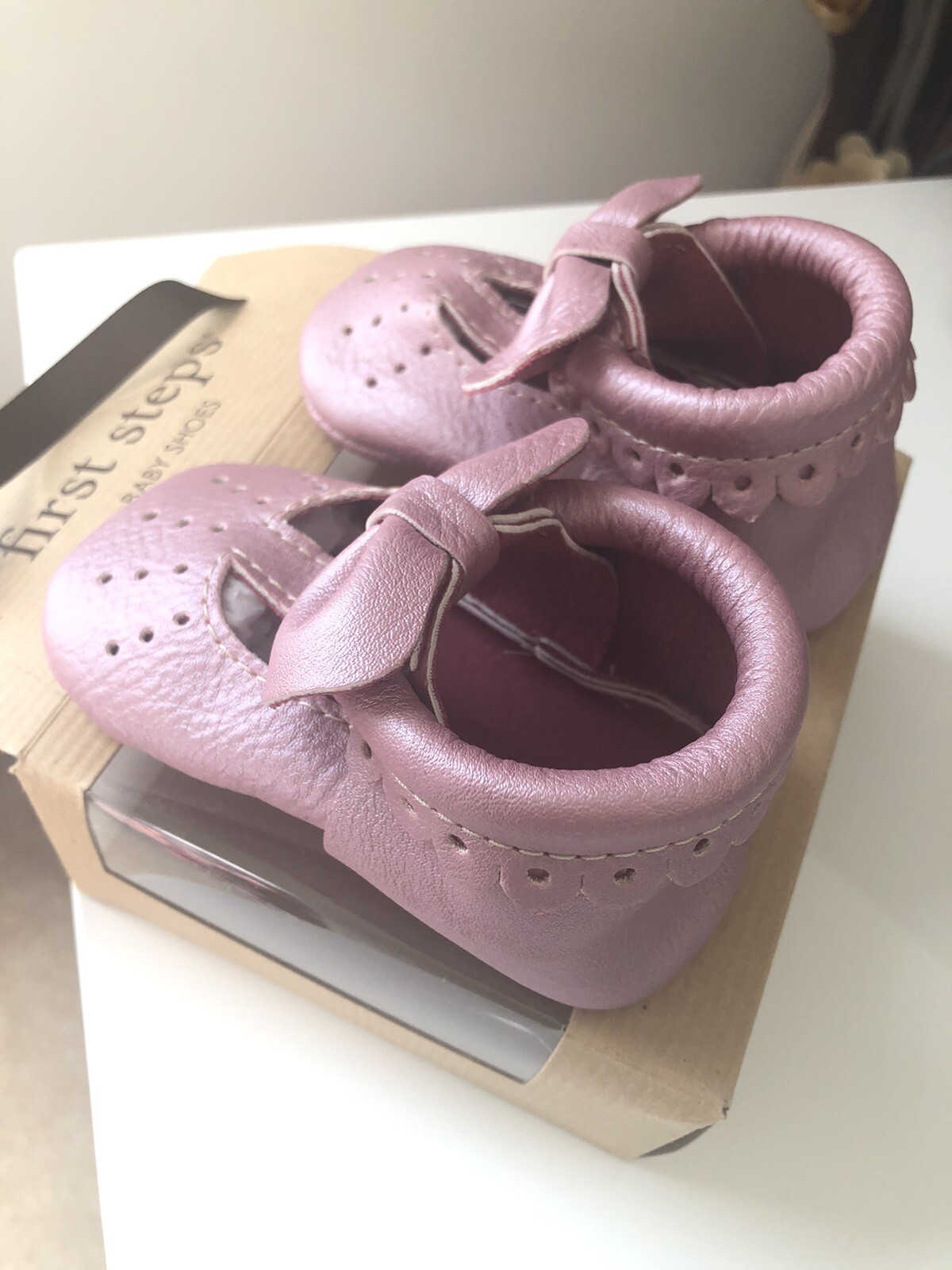 First Steps Leather Baby Shoes