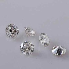 2 CT Natural White Diamond Round Cut 5MM 5PCS VVS1 D Grade Certified Stone C01