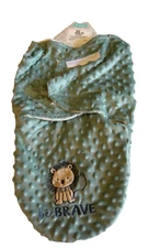 Swaddle Sack by Cribmates, Green, 0+ Months, Be Brave Lion Theme, Brand New