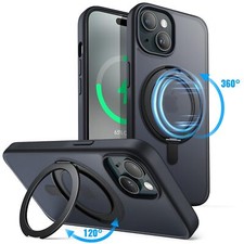 360 Degree Rotatable Ring Case for iPhone 15 6.1-Inch Compatible with MagSafe