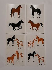 Vintage 1991 Mrs Grossman's Stickers HORSES AND FOALS 8 small mods 12 pieces