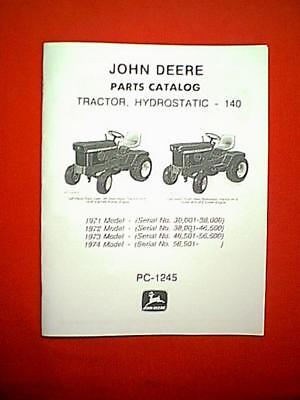 John deere 140 parts diagram