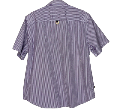 トップス CAVI OFFICER MILLITARY S/S SHIRT Cavi Military Mens' Button Down Shirt Purple & White Pin