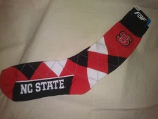 🐺NC State Wolfpack Argyle Unisex Socks One Size Fits Most🐺