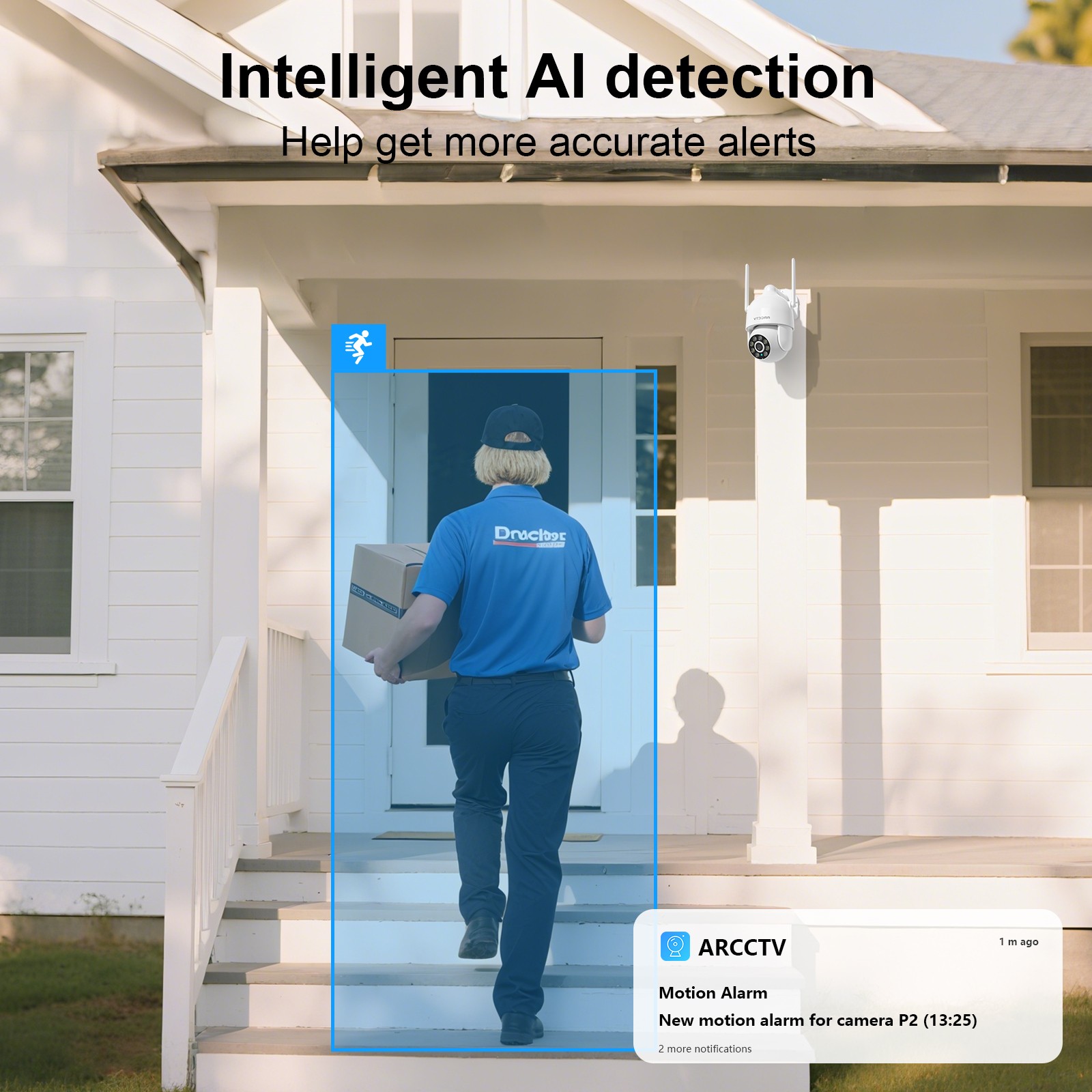 ARCCTV 2K Home Wireless Dual-Band WiFi Security Camera Color Night Vision House