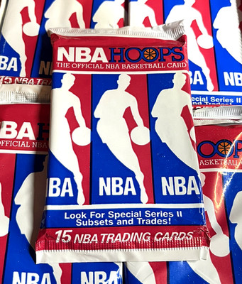 1990-91 NBA HOOPS Basketball (Series 2)   PACK 15 Cards AIR JORDAN SEALED OVP 