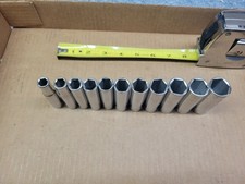 Craftsman Usa 11-piece 38 Drive Deep Metric 6-point Socket Set 9-19 Mm -v-