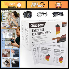 Pre-Moistened Lens Wipes 500 Count - Streak-Free, Non-Scratching, Individually