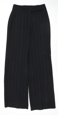 Jasper Conran Damen schwarz gestreifte Hose Größe 8