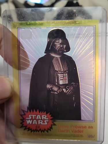 1999 STAR WARS #C2 CHROME DARTH VADER SEE THRU INSERT DAVE PROWSE. MAKE OFFER !! - Picture 1 of 7