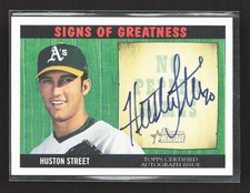 2005 Bowman Heritage Huston Street -HS Signs of Greatness Auto Athletics TV2758