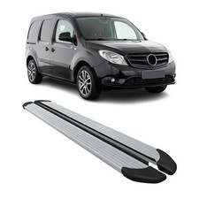 Seitenschweller Trittbretter Schweller f&uuml;r Mercedes Citan 2013-2021 Alu Grau