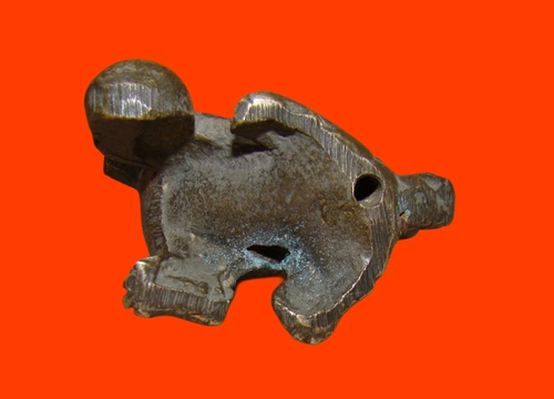 Figura de bronce perro guardián chino Fu Dog 1. Cuarto 20. Jh. - Imagen 6 de 7