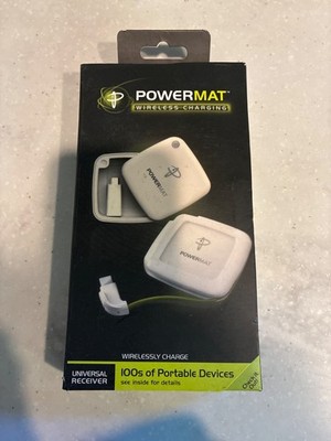 Powermat Wireless Charging Universal Receiver Micro Mini USB PowerCube